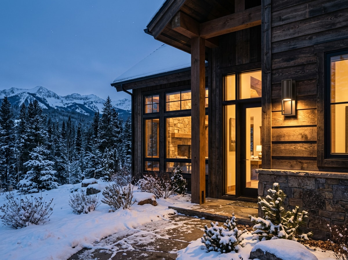 LED outdoor lighting fixture upgrade on a Westcliffe property